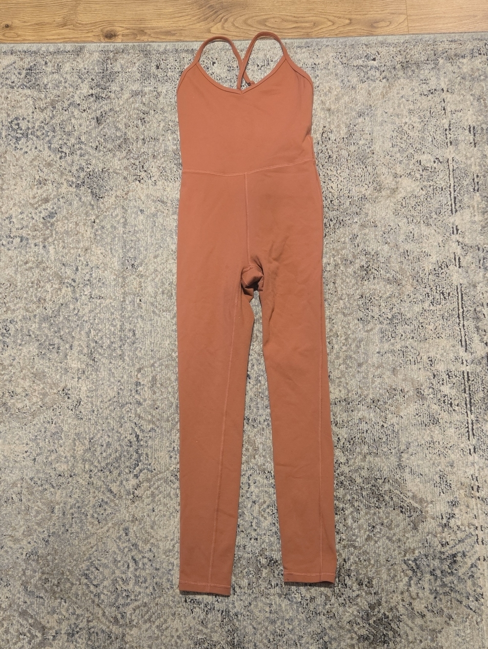 Wilfred Free Rose Colored Strappy Stretch Jumpsuit